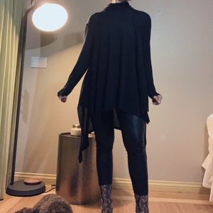 Black flowy long sleeve